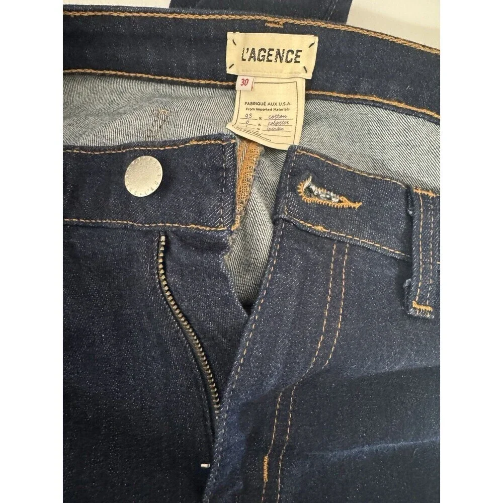 L’agence Zeppelin High Rise Skinny Jeans In Rinse Wash Size 30